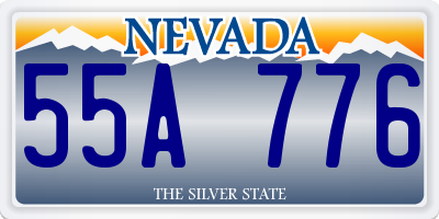 NV license plate 55A776