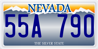 NV license plate 55A790