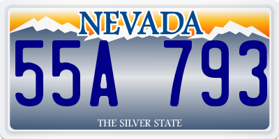 NV license plate 55A793