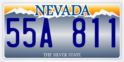 NV license plate 55A811