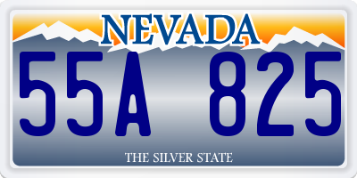 NV license plate 55A825