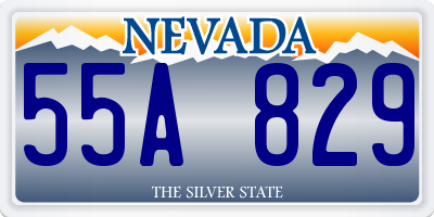 NV license plate 55A829