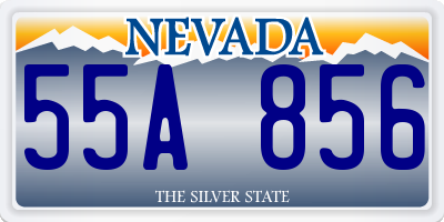 NV license plate 55A856