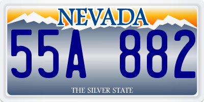 NV license plate 55A882