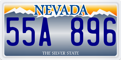 NV license plate 55A896