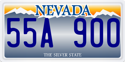 NV license plate 55A900