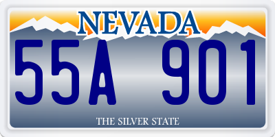 NV license plate 55A901