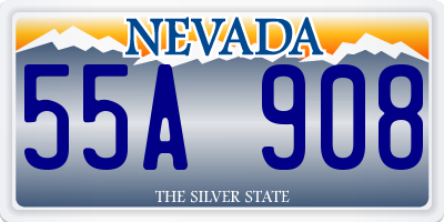 NV license plate 55A908