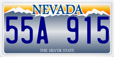 NV license plate 55A915