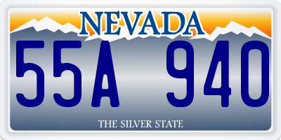NV license plate 55A940