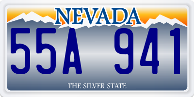 NV license plate 55A941