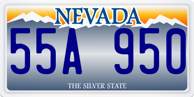 NV license plate 55A950