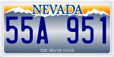 NV license plate 55A951