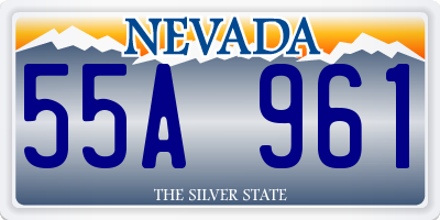 NV license plate 55A961
