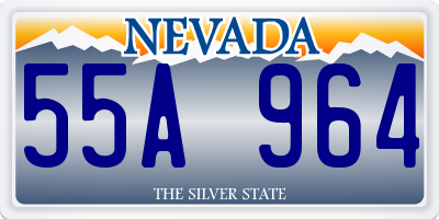 NV license plate 55A964