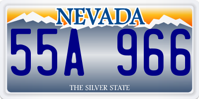 NV license plate 55A966