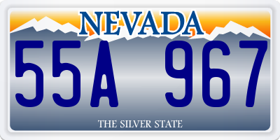 NV license plate 55A967