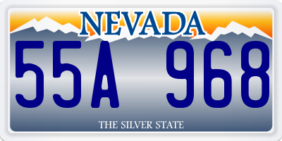 NV license plate 55A968