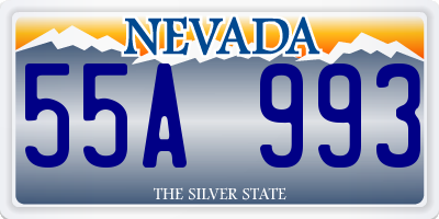 NV license plate 55A993