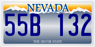 NV license plate 55B132