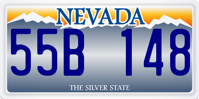 NV license plate 55B148