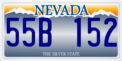 NV license plate 55B152
