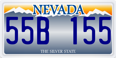 NV license plate 55B155