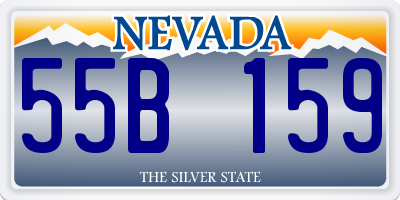 NV license plate 55B159