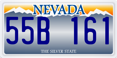 NV license plate 55B161