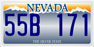 NV license plate 55B171