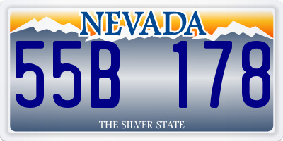NV license plate 55B178