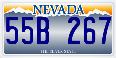 NV license plate 55B267