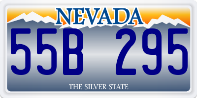 NV license plate 55B295