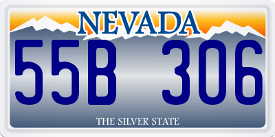 NV license plate 55B306