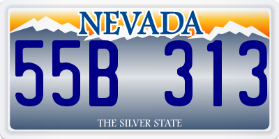 NV license plate 55B313