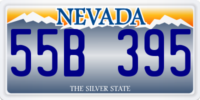 NV license plate 55B395