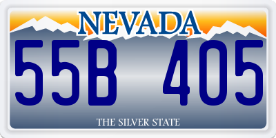 NV license plate 55B405