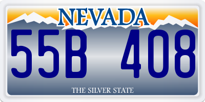 NV license plate 55B408