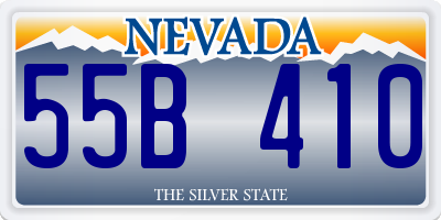 NV license plate 55B410