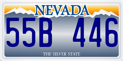 NV license plate 55B446