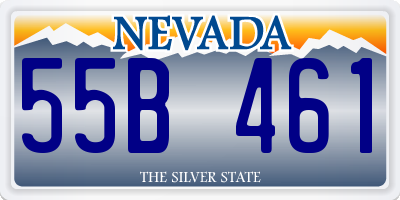 NV license plate 55B461
