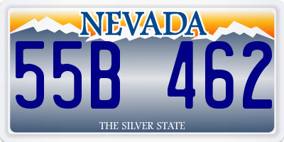 NV license plate 55B462