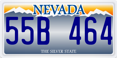 NV license plate 55B464