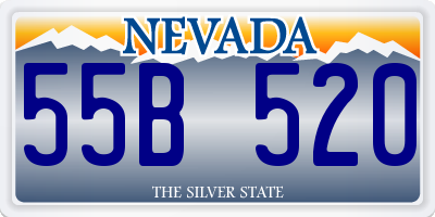 NV license plate 55B520