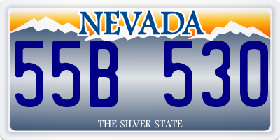 NV license plate 55B530