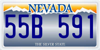 NV license plate 55B591