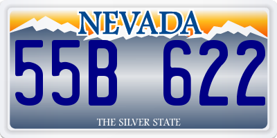 NV license plate 55B622