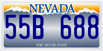 NV license plate 55B688