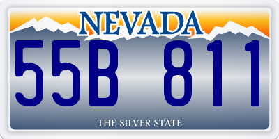NV license plate 55B811