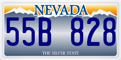 NV license plate 55B828